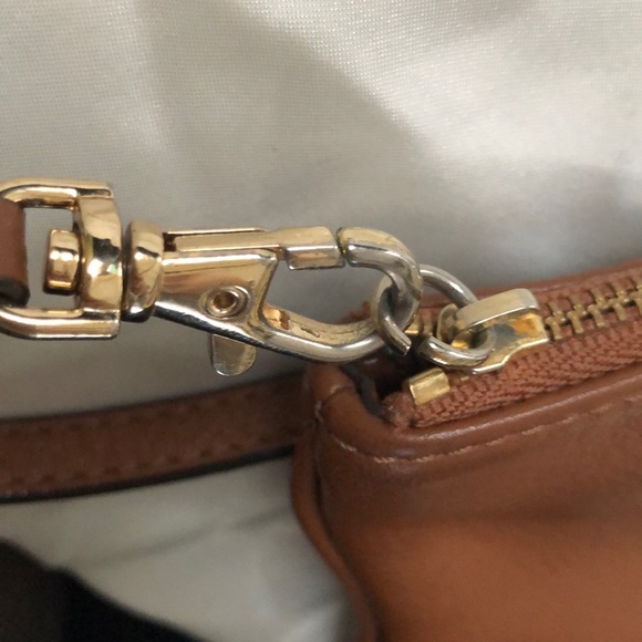 Michael Kors Brown Pebble Leather Wristlet - Picture 6 of 7